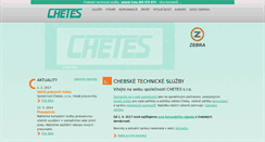 Desktop Screenshot of chetes.cz