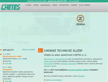 Tablet Screenshot of chetes.cz